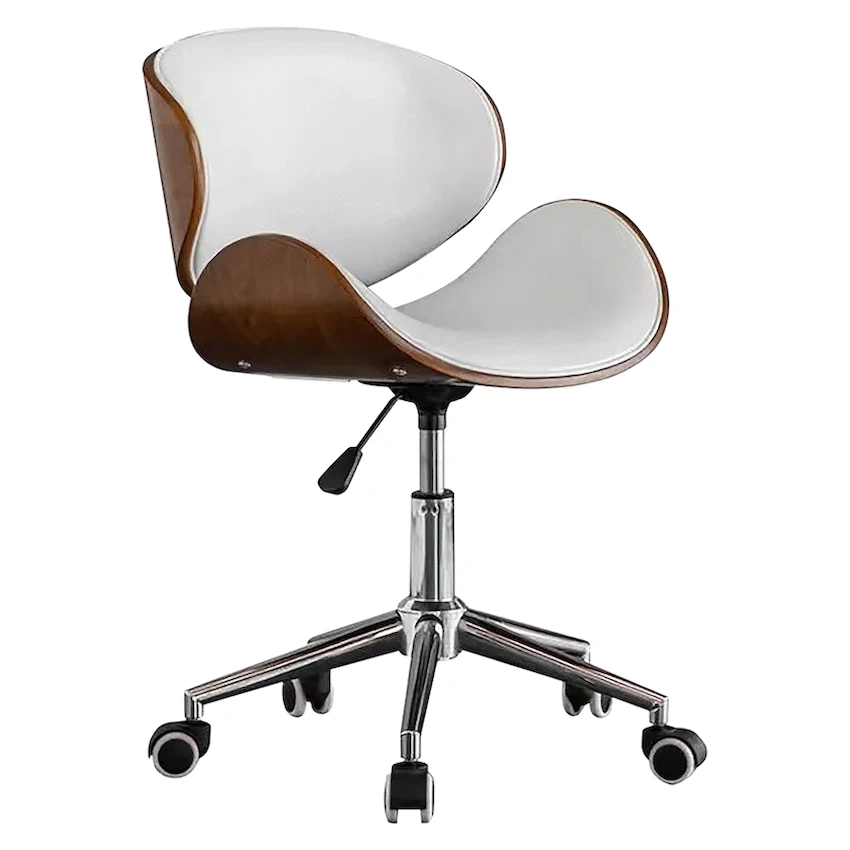 Everfurn Furniture Amos Mid Back Office Chair - White