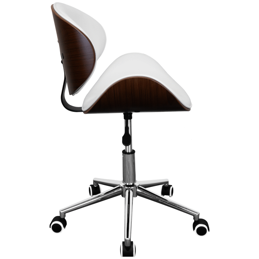 Everfurn Furniture Amos Mid Back Office Chair - White