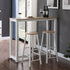 Everfurn Furniture Everfurn Chenin 3-Piece Bar Table & Stool Set with Powder-Coated Frame