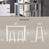 Everfurn Furniture Everfurn Chenin 3-Piece Bar Table & Stool Set with Powder-Coated Frame