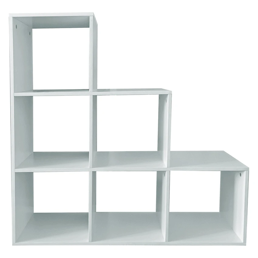 Everfurn Furniture Everfurn Hexagon Bookshelf, High Pressure Laminate