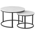 Everfurn Furniture Everfurn Indus Nesting Coffee Table - White (2 Piece)
