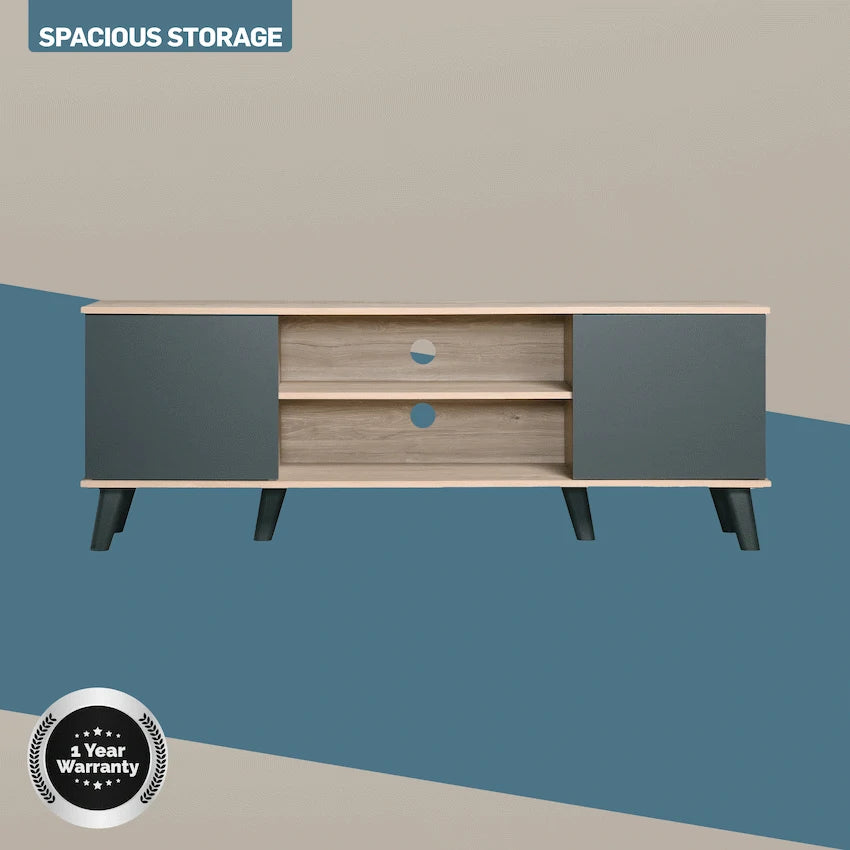 Everfurn Furniture Everfurn Laurel TV Stand 1600w, Two Cupboards