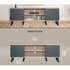 Everfurn Furniture Everfurn Laurel TV Stand 1600w, Two Cupboards