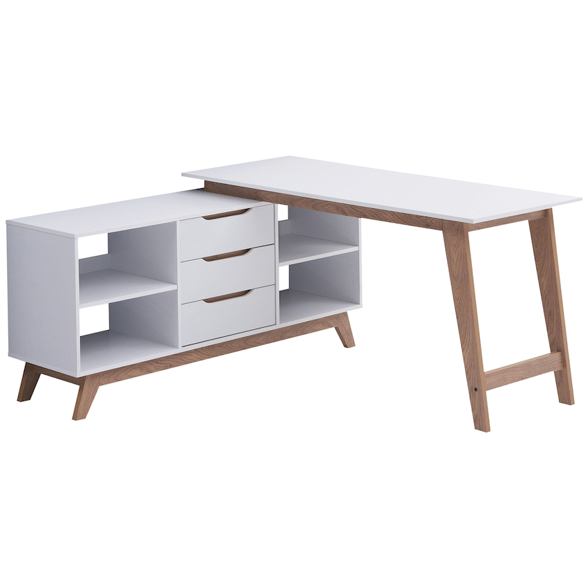 Everfurn Furniture Everfurn Lunar Office Desk - 2 Boxes