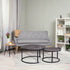 Everfurn Furniture Everfurn Nile Nesting Coffee Table Marble, 2 Piece