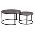 Everfurn Furniture Everfurn Nile Nesting Coffee Table Marble, 2 Piece