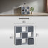 Everfurn Furniture Everfurn Ninefold Bookshelf with 5 Storage Bins