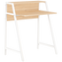 Everfurn Furniture Everfurn Orchid Desk with Monitor Shelf, Powder Coated Steel