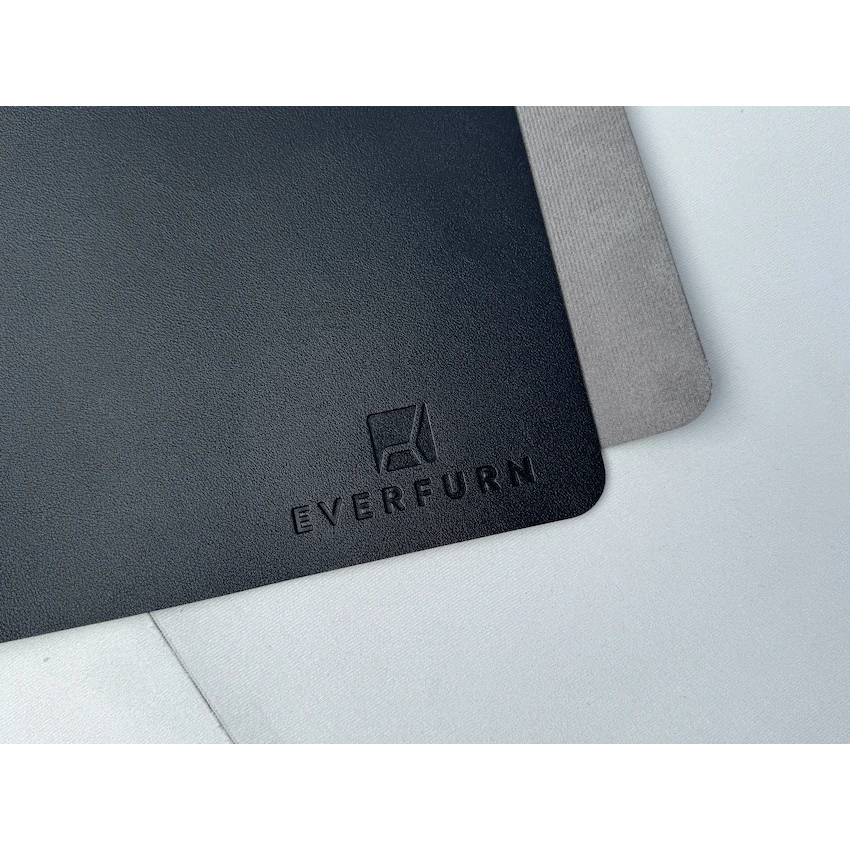 Everfurn Furniture Everfurn Prime Faux Leather Desk Mat - Black