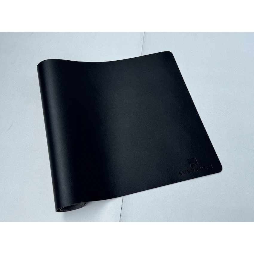 Everfurn Furniture Everfurn Prime Faux Leather Desk Mat - Black