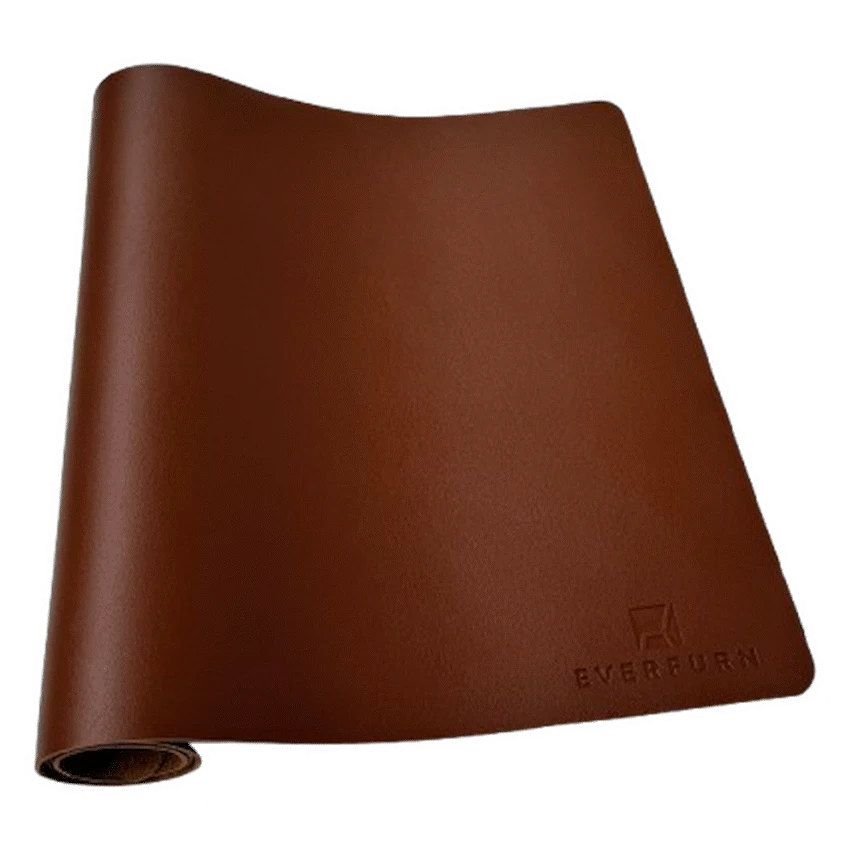 Everfurn Furniture Everfurn Prime Faux Leather Desk Mat - Brown