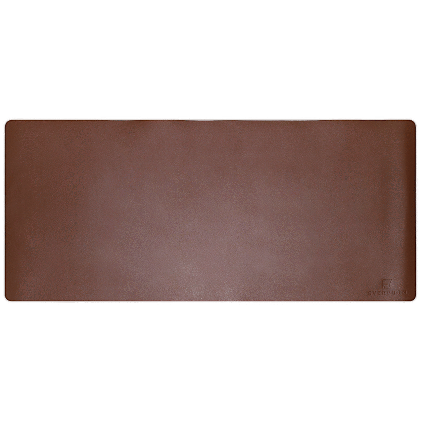 Everfurn Furniture Everfurn Prime Faux Leather Desk Mat - Brown