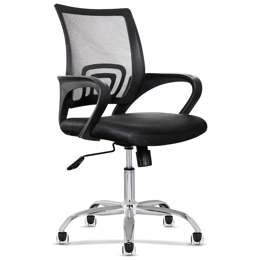 Everfurn Furniture Everfurn Swift Mid Back Chair - Black