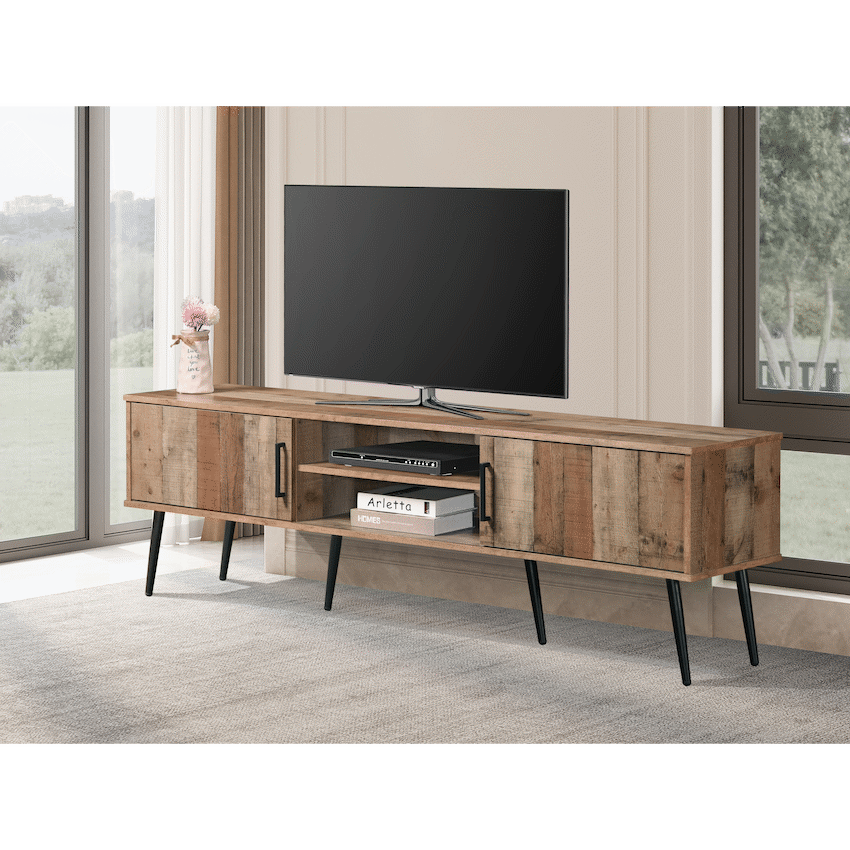 Everfurn Furniture Everfurn Vernice TV Stand - 1800w with Two Cupboards