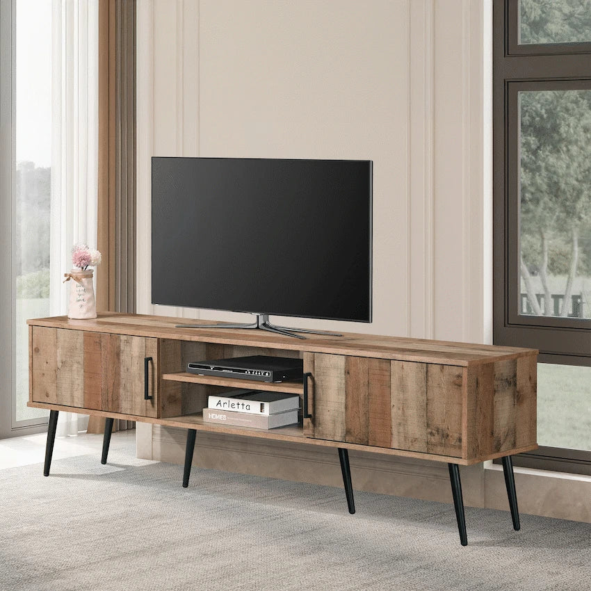 Everfurn Furniture Everfurn Vernice TV Stand - 1800w with Two Cupboards