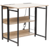 Everfurn Furniture Everfurn Viron Folding Desk with 2-Prong Plugs and USB