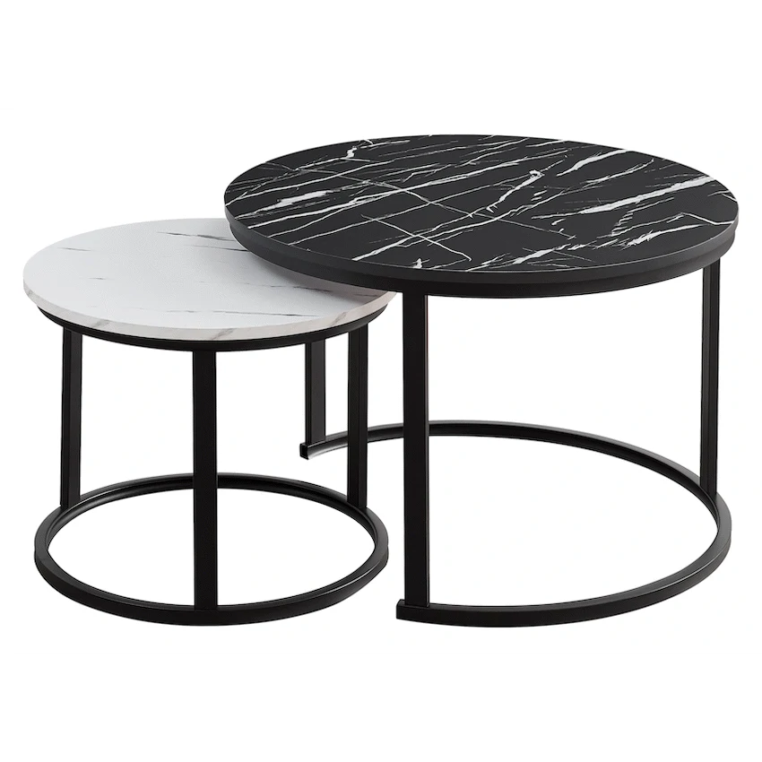Everfurn Furniture Indus Nesting Coffee Table Ying Yang