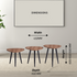 Everfurn Furniture Muse 3 Piece Coffee Table