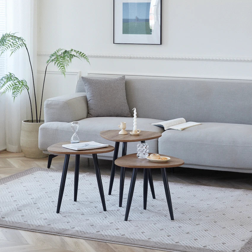 Everfurn Furniture Muse 3 Piece Coffee Table