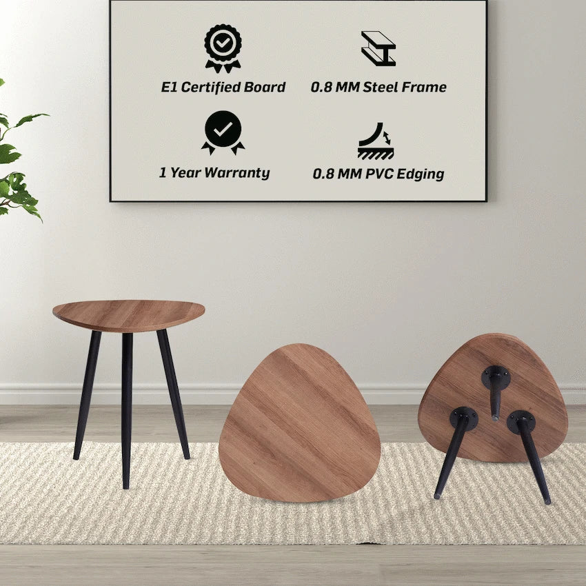 Everfurn Furniture Muse 3 Piece Coffee Table