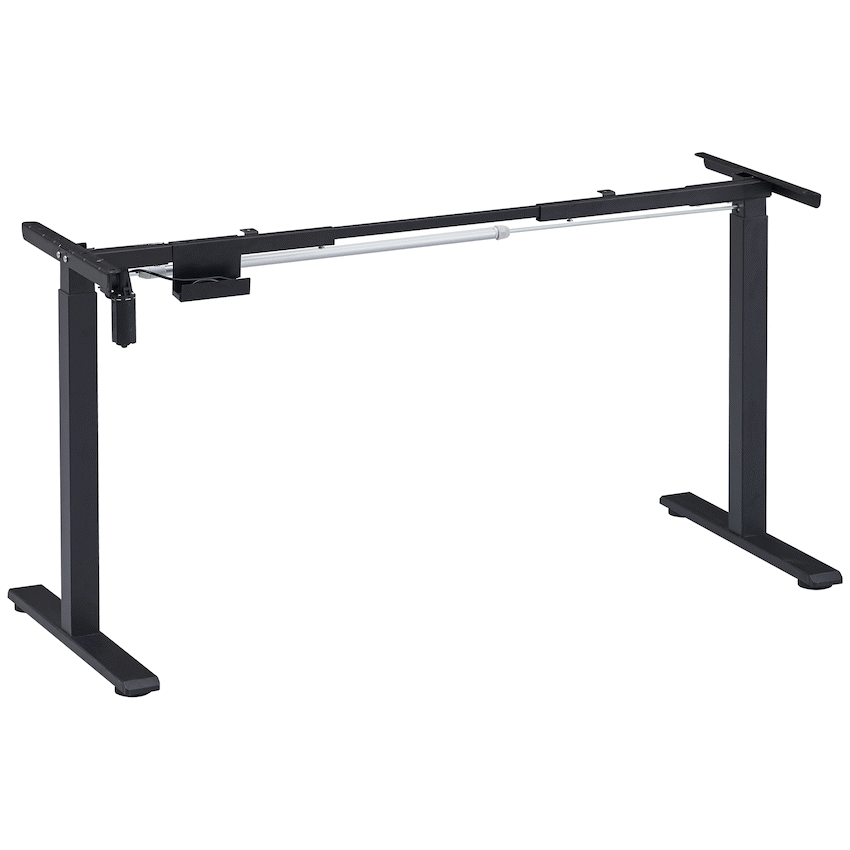 Everfurn Premium Furniture Berlin Height-Adjustable Desk - Base & Controller - Black