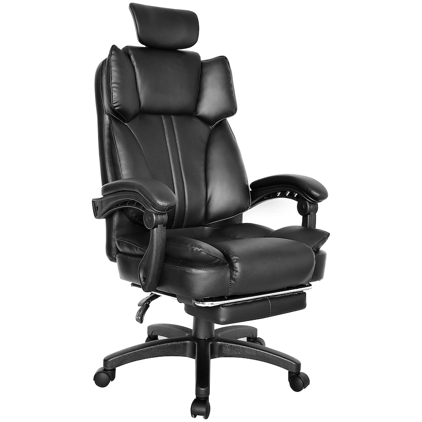 Everfurn Premium Furniture Emperor High Back Chair - Black