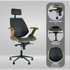 Everfurn Premium Furniture Everfurn Cleo High Back Office Chair