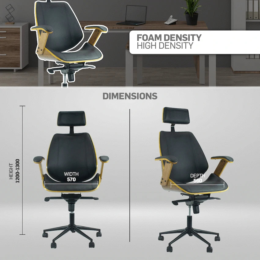 Everfurn Premium Furniture Everfurn Cleo High Back Office Chair