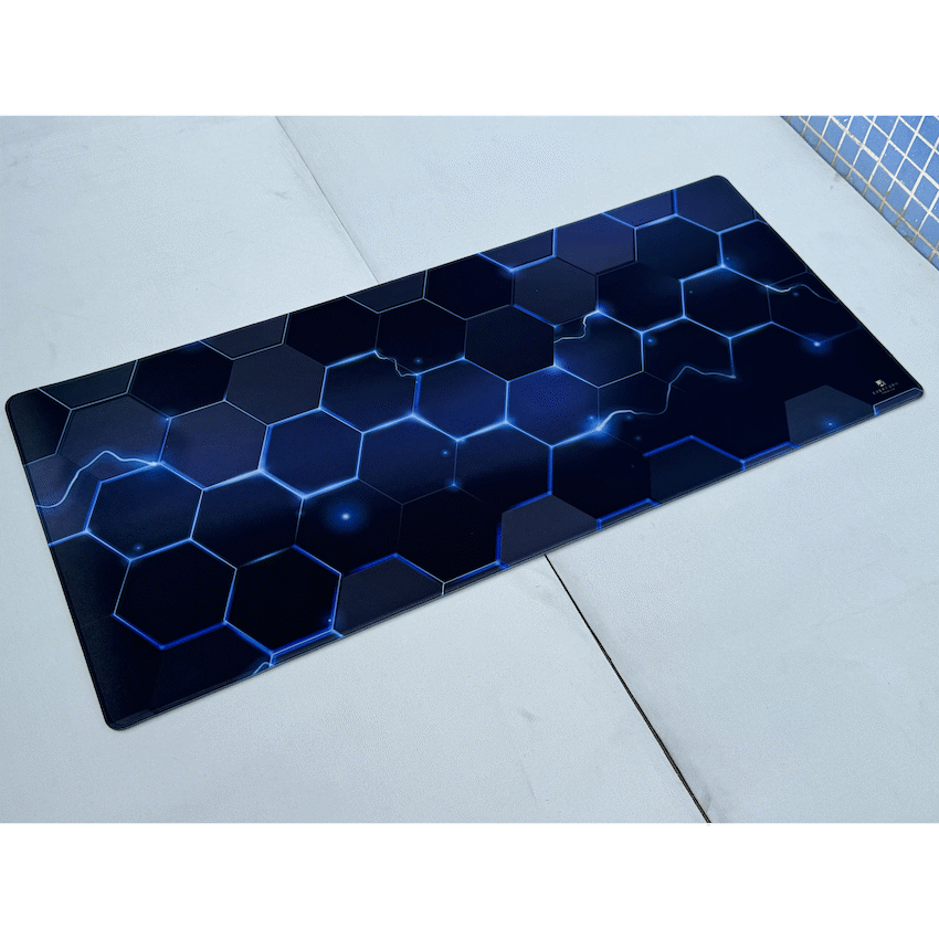 Everfurn Premium Furniture Everfurn Premium Geometric Large Desk Mat - Non-Slip - Polyester