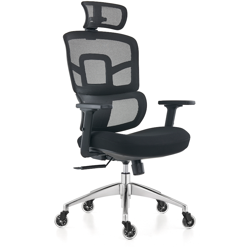 Everfurn Premium Furniture Everfurn Premium Graphite Ergo High Back Chair - Black