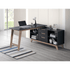 Everfurn Premium Furniture Everfurn Premium Lunar Office Desk - Black, L-Shaped, with Storage (Box 2 of 2)