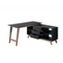 Everfurn Premium Furniture Everfurn Premium Lunar Office Desk - Black, L-Shaped, with Storage (Box 2 of 2)