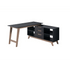 Everfurn Premium Furniture Everfurn Premium Lunar Office Desk - Black, L-Shaped, with Storage (Box 2 of 2)
