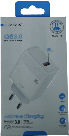 Ezra Ezra 20W USB 3.0 Fast Charger Adapter