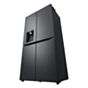 LG 570l Essence Black Steel Door-In-Door Fridge - GC-J24FFCBB