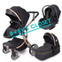 3 in 1 Black Egg Stroller Set & Car Seat