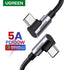 UGREEN Type-C To Type-C Right Angle Braided Cable - 2 Metre