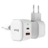Snug USB/Type-C Wall Charger 35W with Type-C Cable - White