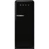 Smeg 270L Black Retro Fridge - FAB28RBL6
