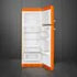 Smeg 60cm Orange Retro Free Standing Combi Refrigerator - FAB30ROR6