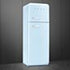 Smeg 60CM Retro Pastel Blue Combi Fridge - FAB30RPB6
