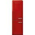 Smeg 365l Retro Red Bottom Mount Free Standing Refrigerator - FAB32LRD5