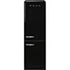 Smeg 331l Black Bottom Mount Free Standing Retro Combi Refrigerator - FAB32RBL6