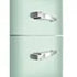 Smeg 331l Pastel Green Retro Combi Refrigerator - FAB32RPG6