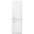 Smeg 331l White Retro Combi Refrigerator - FAB32RWH6