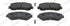 Front Brake Pad Set Nissan Qashqai 2013- XTrail 2014- Renault Kadjar 2015- (FDB4843)