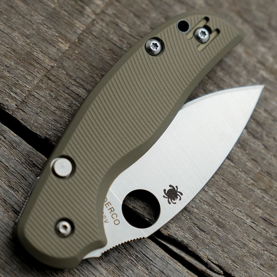 AWT Spyderco Sage 6 Scales – Aggressive Agent Milling - Contoured - Anodized FDE