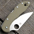 Spyderco Delica 4 Scales - Aggressive Agent Milling - Linerless - Anodized FDE