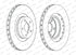 Ferodo Front Vented Brake Disc Pair for Subaru Impreza, Forester & Outback - DDF1175C